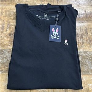 NWT Psycho Bunny Men's Black Long Sleeve Tee